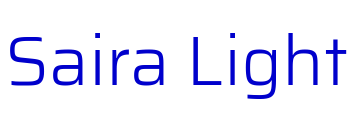 Saira Light шрифт